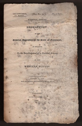 Item #L059897 Resolution of the General Assembly of the State of Tennessee, in Relation to the...