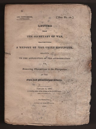 Item #L059898 Letter from the Secretary of War, Transmitting a Report of the Chief Engineer,...